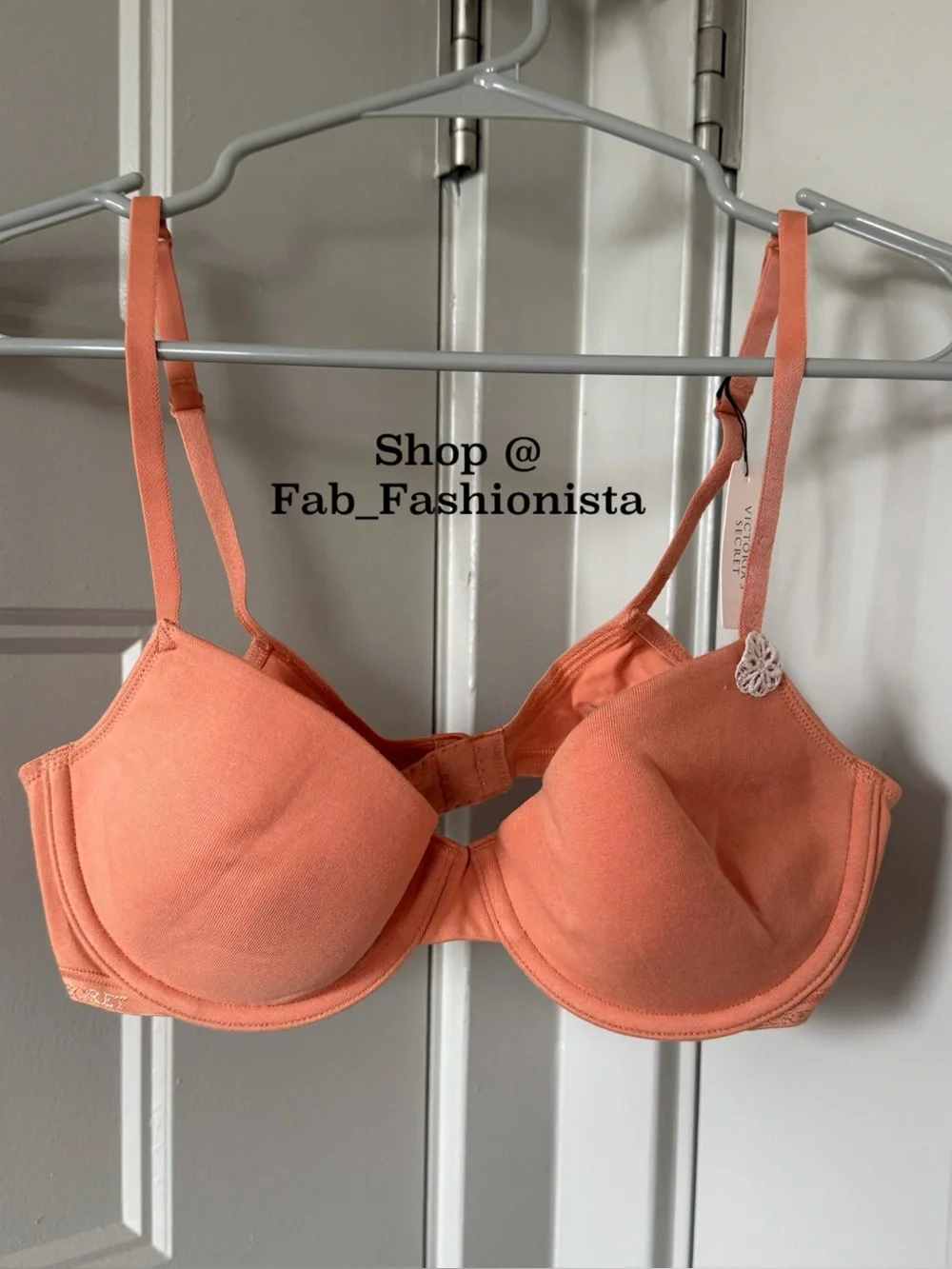 Victoria's Secret Orange Underwire Smooth Bra 36B